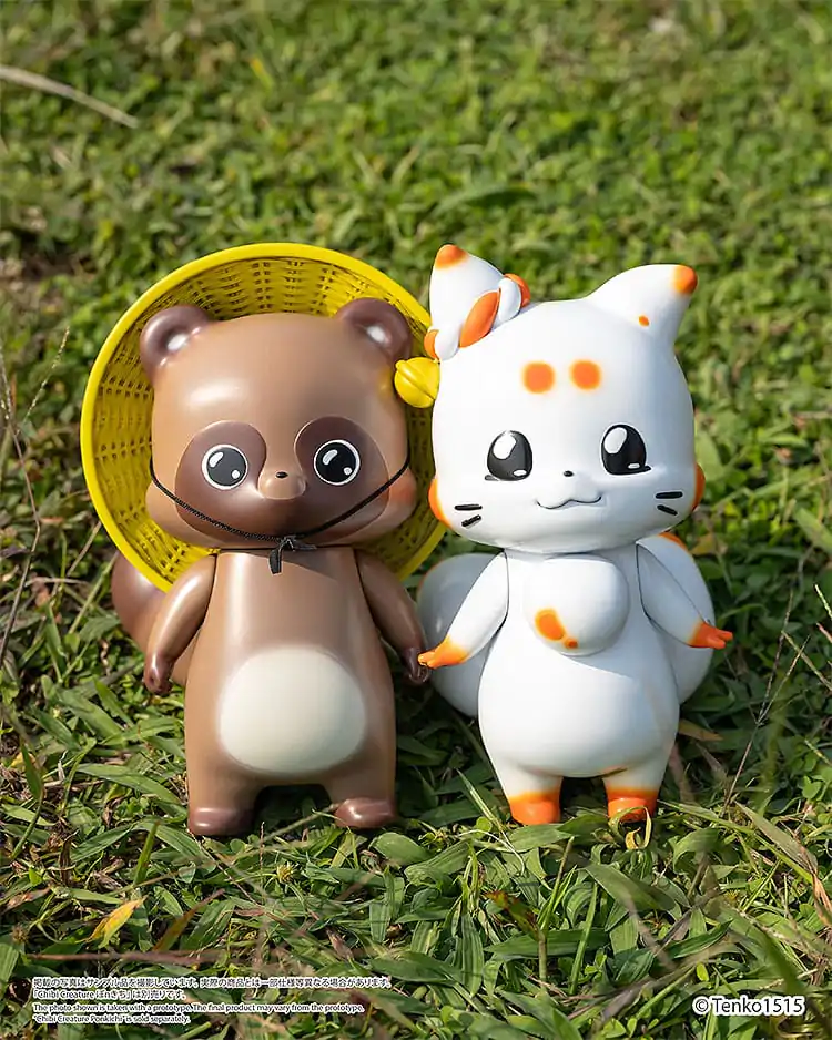 Figurină de vinil Little Fox with Two Tails Chibi Creature Tenko 15 cm poza produsului
