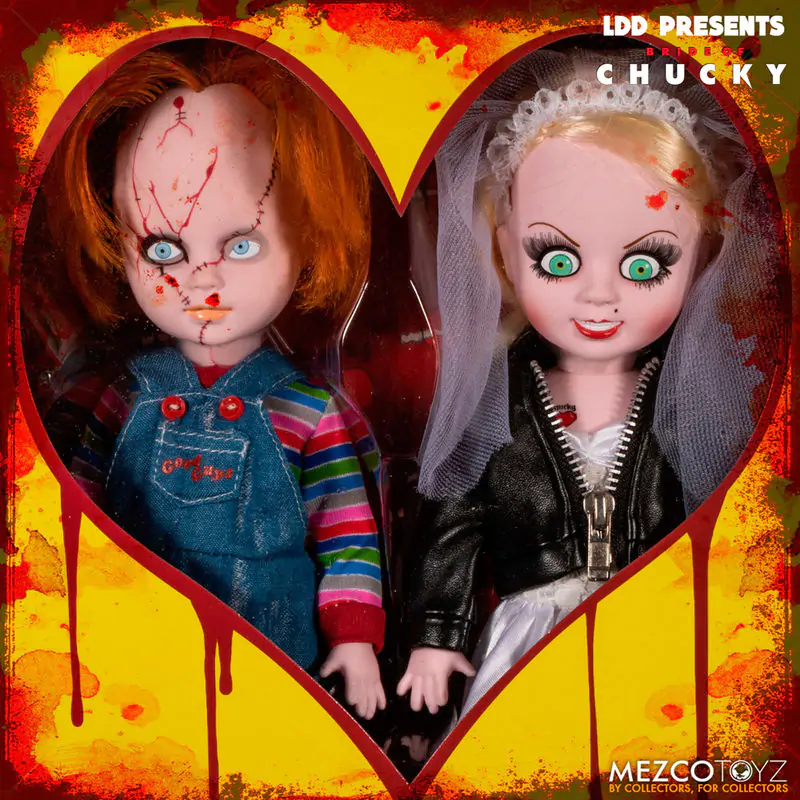 Living Dead Dolls Chucky și Tifanny pachet 2 figurine 25cm poza produsului