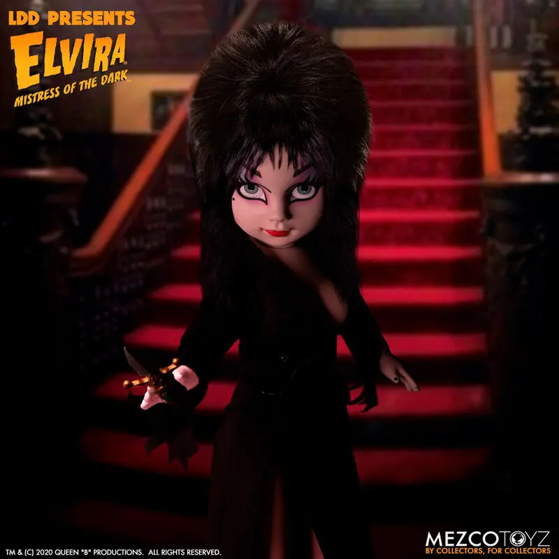 Elvira Mistress of the Dark Living Dead Dolls papusa Elvira 25 cm poza produsului