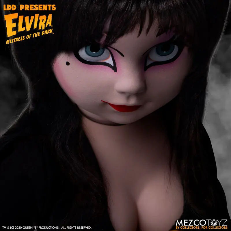 Elvira Mistress of the Dark Living Dead Dolls papusa Elvira 25 cm poza produsului