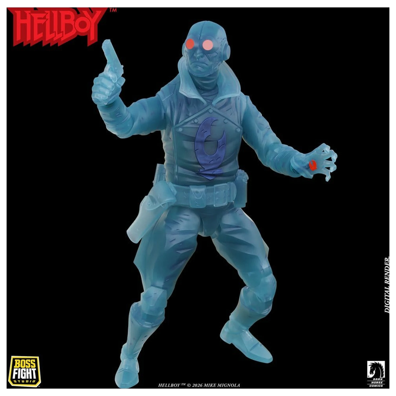 Lobster Johnson 1/12 Figurina de acțiune The Ghost of Lobster Johnson (Ediție limitată) 17 cm poza produsului