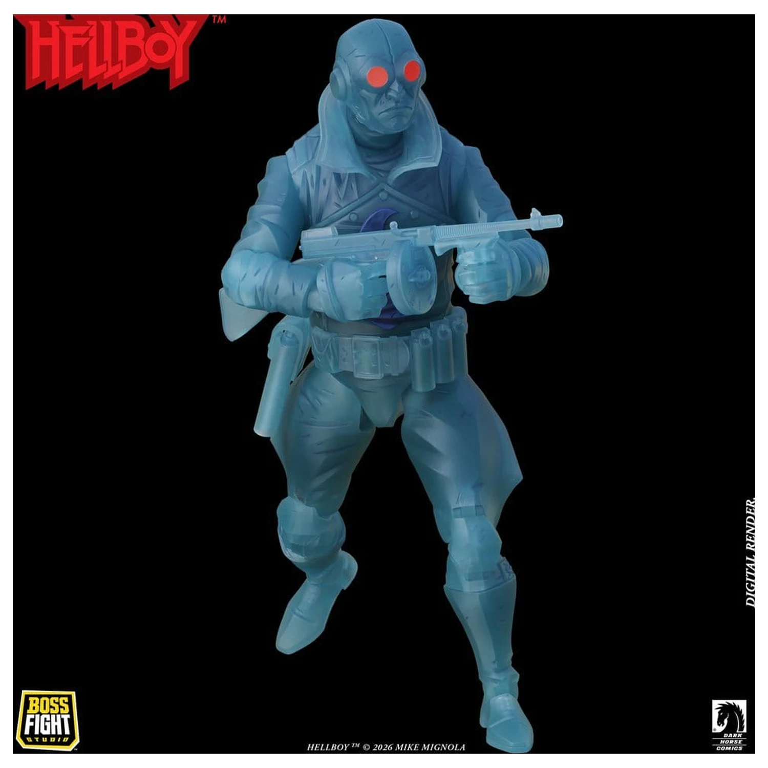Lobster Johnson 1/12 Figurina de acțiune The Ghost of Lobster Johnson (Ediție limitată) 17 cm poza produsului