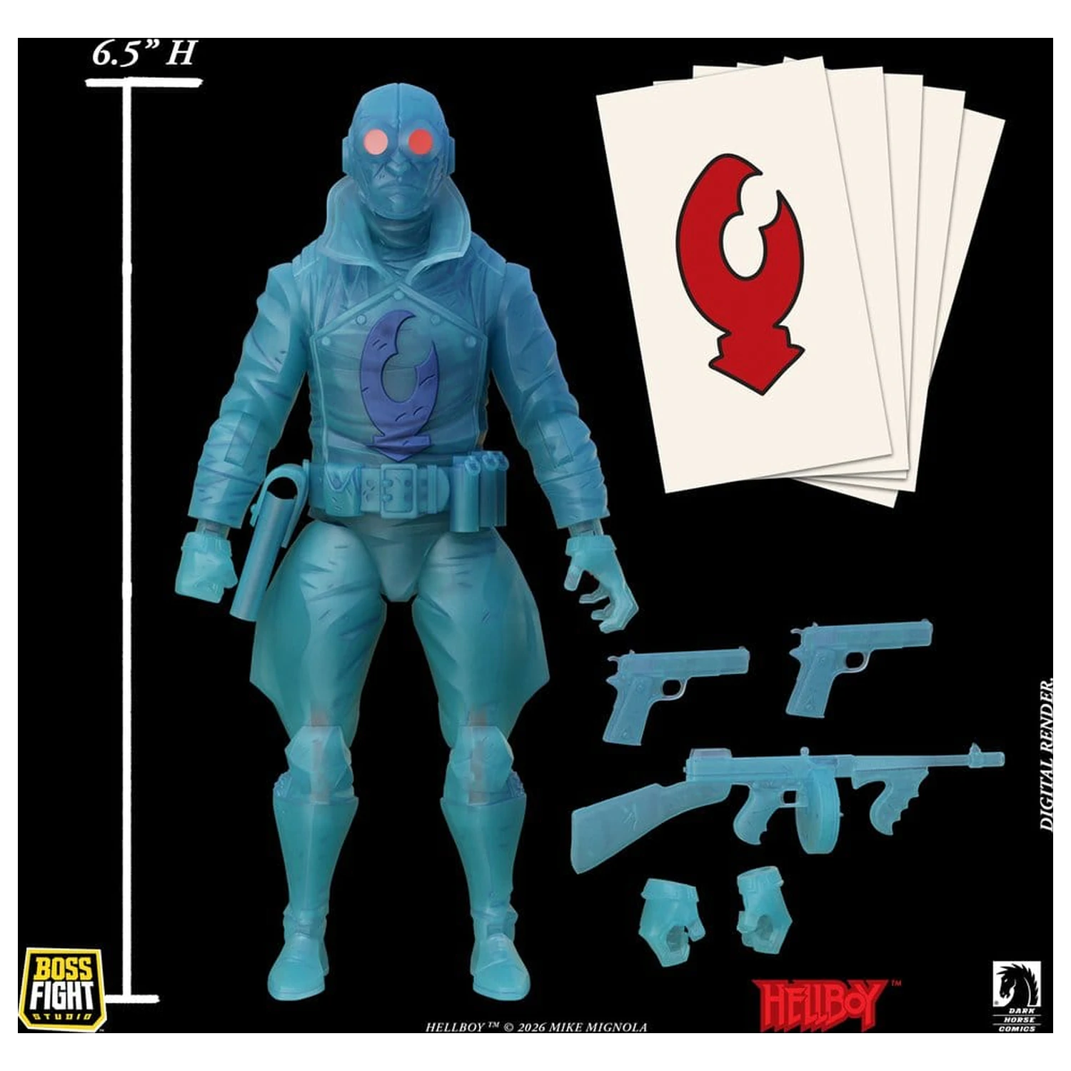 Lobster Johnson 1/12 Figurina de acțiune The Ghost of Lobster Johnson (Ediție limitată) 17 cm poza produsului