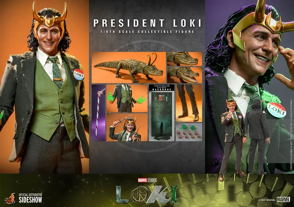 Figurină de acțiune Loki 1/6 Președintele Loki 31 cm poza produsului