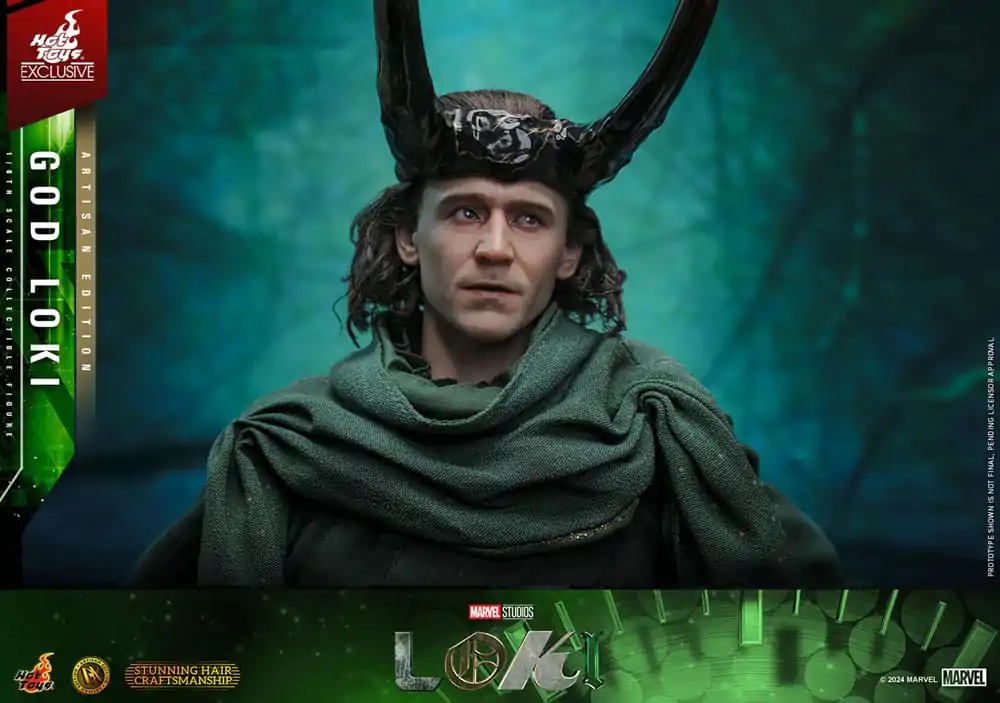 Loki DX Action Figure 1/6 God Loki Artisan Edition Hot Toys Exclusive 31 cm poza produsului