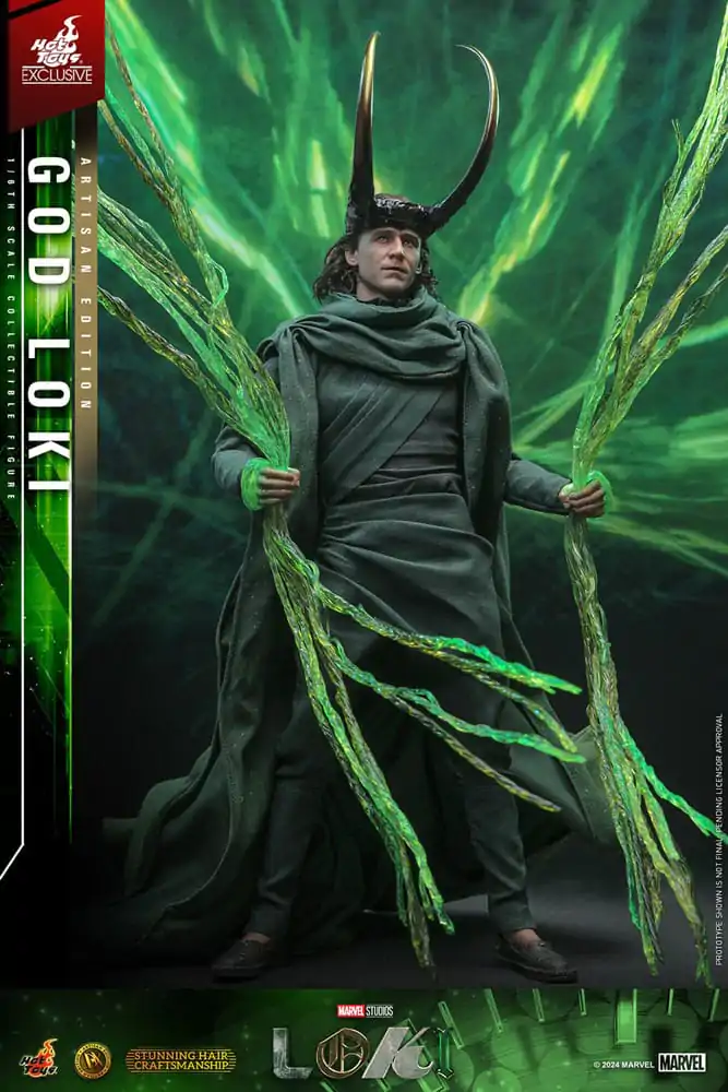 Loki DX Action Figure 1/6 God Loki Artisan Edition Hot Toys Exclusive 31 cm poza produsului