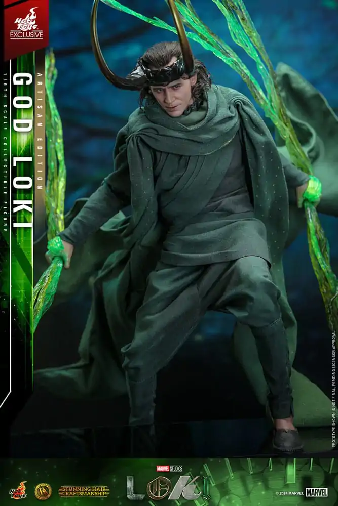 Loki DX Action Figure 1/6 God Loki Artisan Edition Hot Toys Exclusive 31 cm poza produsului