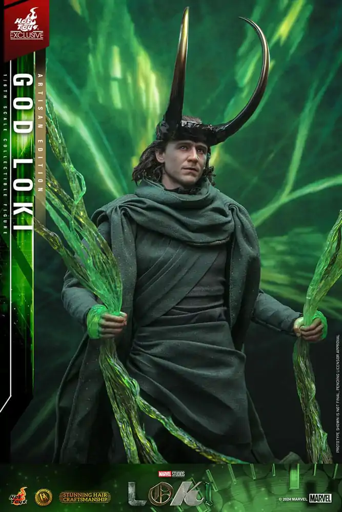 Loki DX Action Figure 1/6 God Loki Artisan Edition Hot Toys Exclusive 31 cm poza produsului