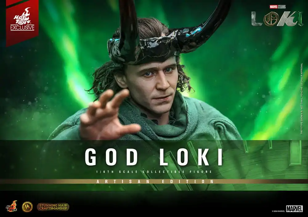 Loki DX Action Figure 1/6 God Loki Artisan Edition Hot Toys Exclusive 31 cm poza produsului