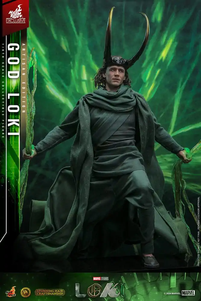 Loki DX Action Figure 1/6 God Loki Artisan Edition Hot Toys Exclusive 31 cm poza produsului