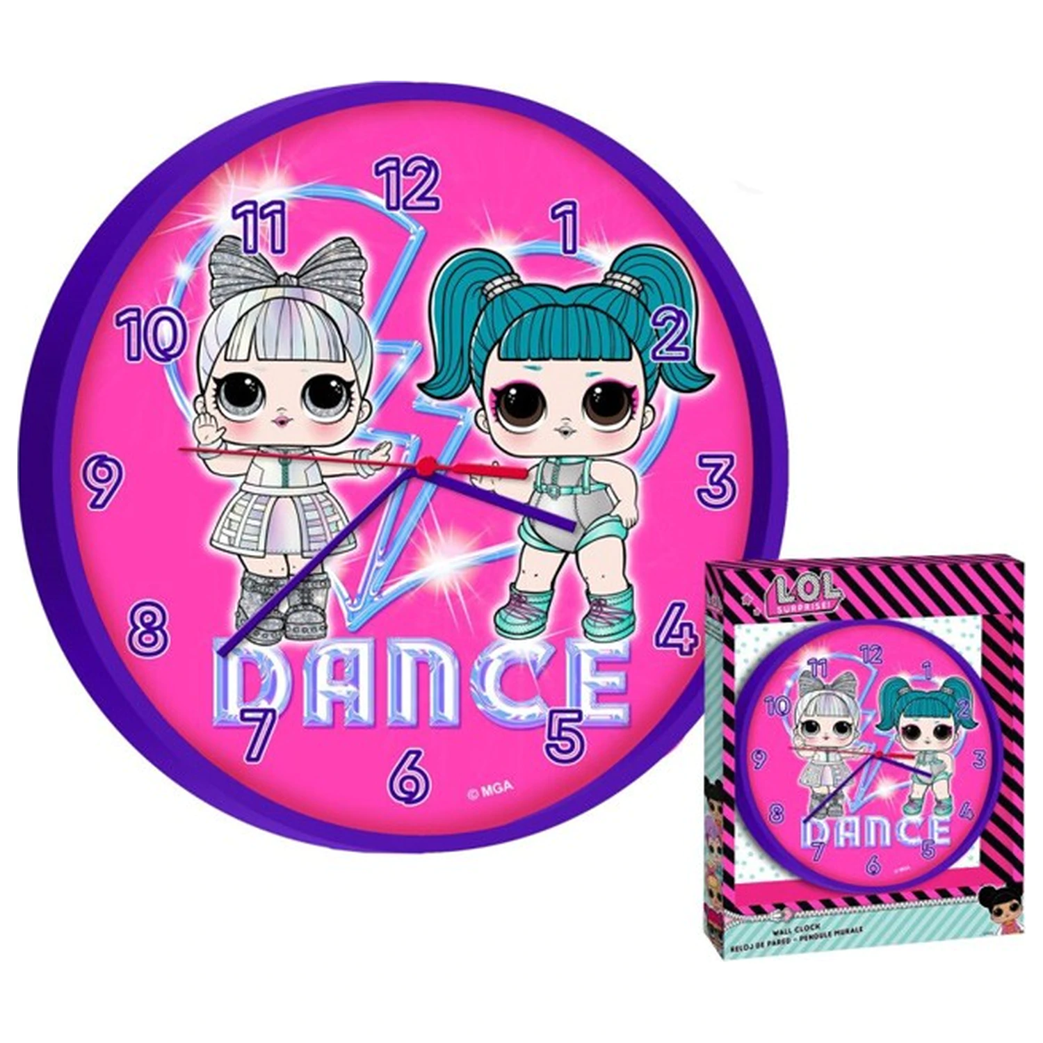 LOL Surprise Dance Ceas de perete 25 cm poza produsului