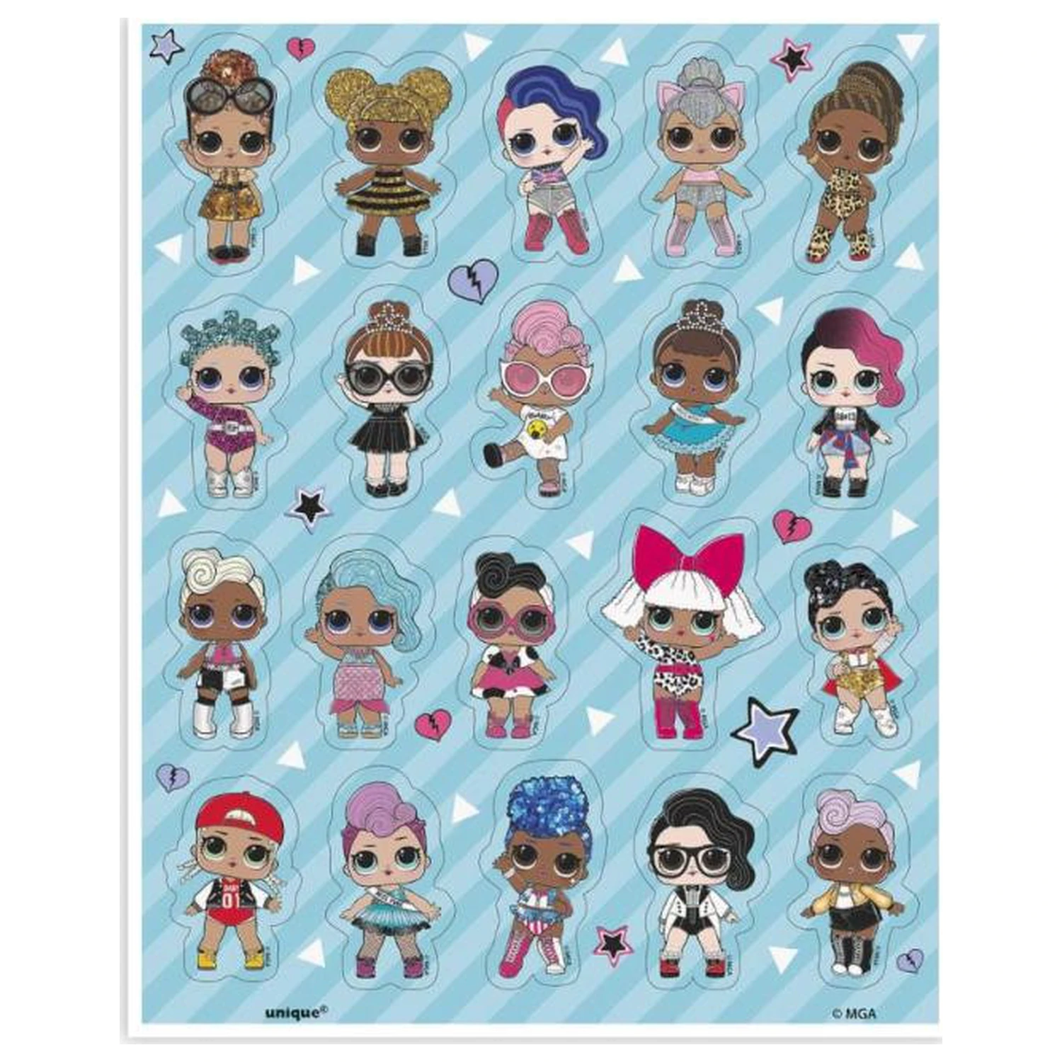 LOL Surprise Friends set de stickere 4 coli poza produsului