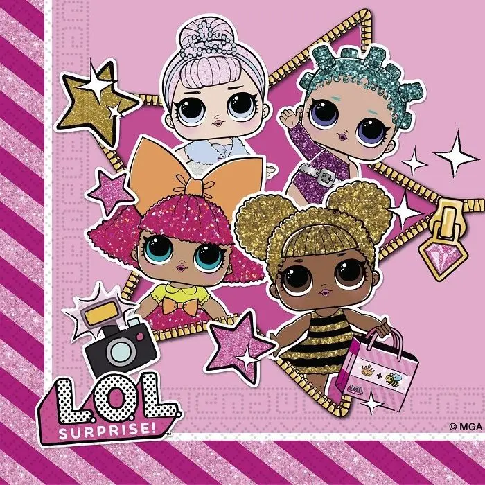 LOL Surprise Glitterati Servețele 20 buc poza produsului