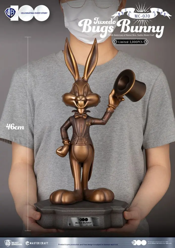 Looney Tunes 100th anniversary of Warner Bros. Studios Master Craft statuie Bugs Bunny 46 cm poza produsului