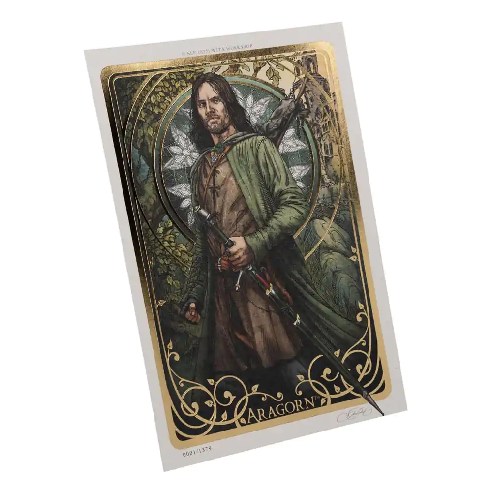 Lord of the Rings Art Print Aragorn Art Card 14 x 21 cm Editie Limitata poza produsului