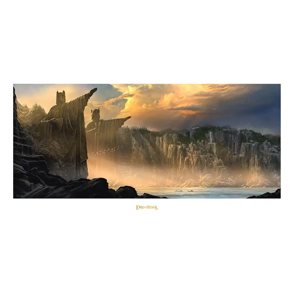 Lord of the Rings Art Print Imprimeu artistic The Argonath - Pillars of the Kings 59 x 30 cm poza produsului
