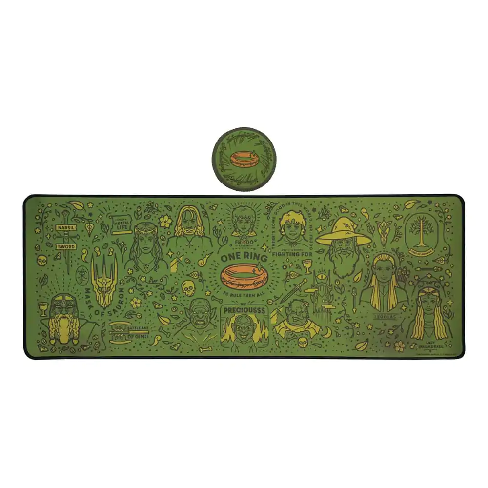 Lord of the Rings Desk Pad și Set de Suporturi pentru pahare poza produsului