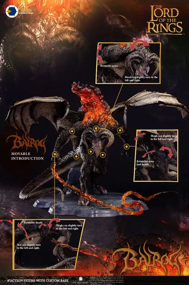 Lord of the Rings Kit Model Plastic Balrog (Versiune Organică) 28 cm poza produsului