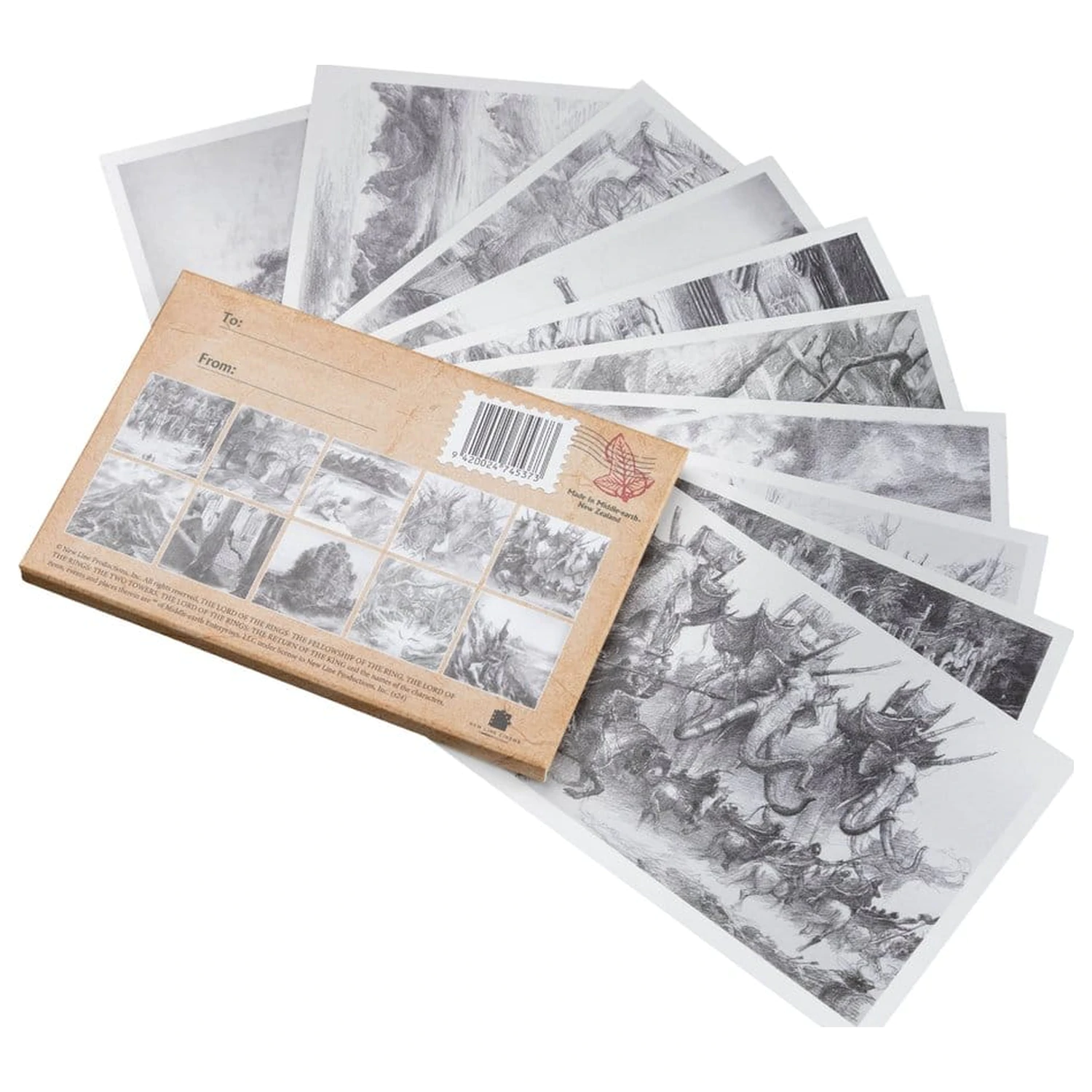 Lord of the Rings Set Cărți poștale Concept Art de Alan Lee: The Lord of the Rings 15 x 12 cm poza produsului