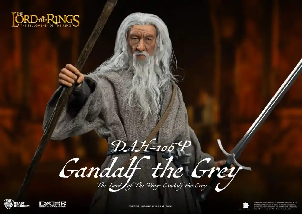 Lord of the Rings Dynamic 8ction Heroes Figurina de acțiune 1/9 Gandalf the Grey 21 cm poza produsului