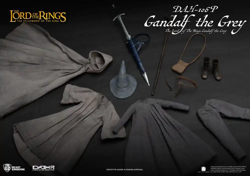 Lord of the Rings Dynamic 8ction Heroes Figurina de acțiune 1/9 Gandalf the Grey 21 cm poza produsului