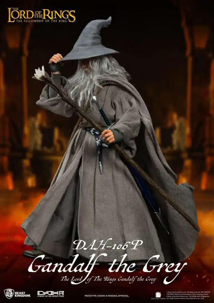 Lord of the Rings Dynamic 8ction Heroes Figurina de acțiune 1/9 Gandalf the Grey 21 cm poza produsului