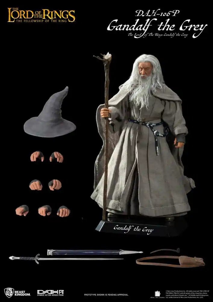 Lord of the Rings Dynamic 8ction Heroes Figurina de acțiune 1/9 Gandalf the Grey 21 cm poza produsului