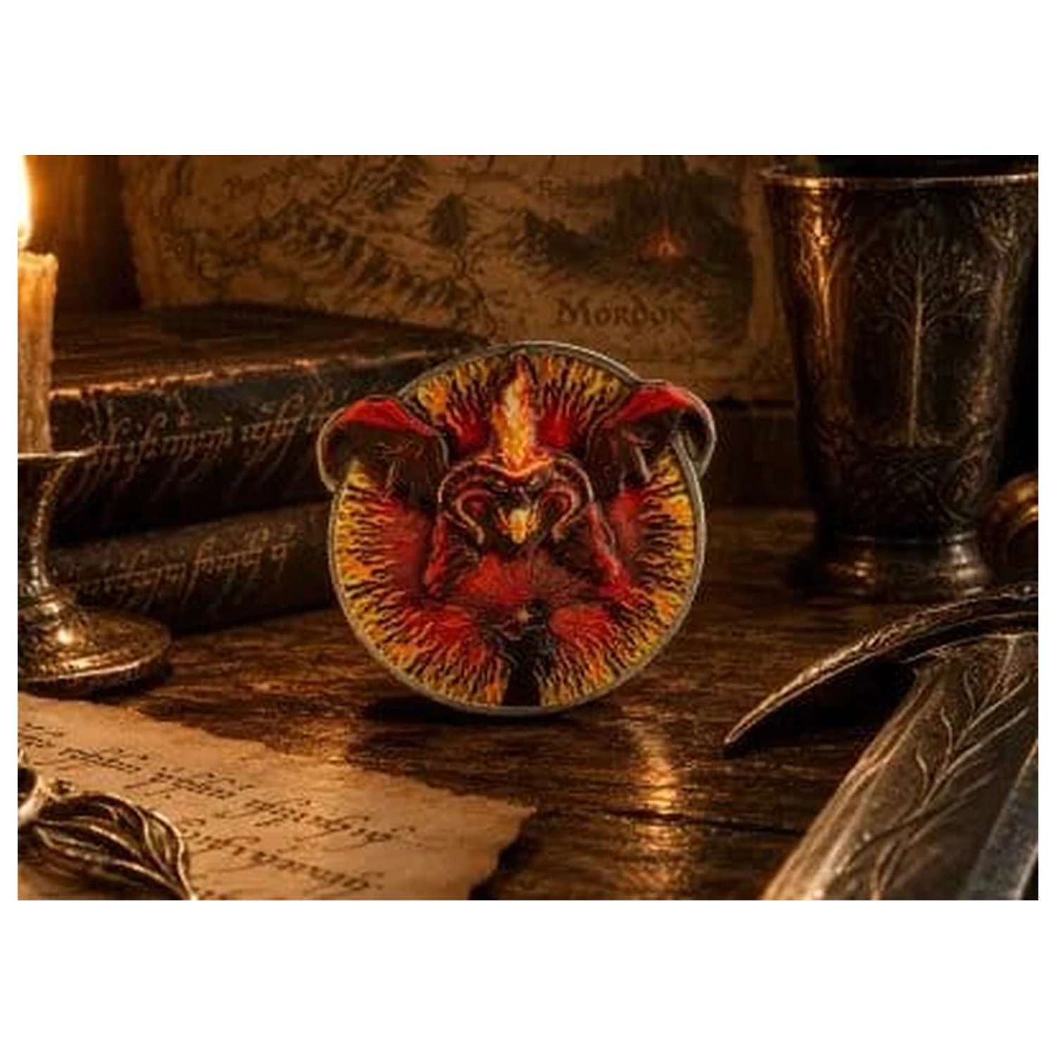 Lord of the Rings Monedă "You Shall Not Pass" Balrog Deluxe poza produsului
