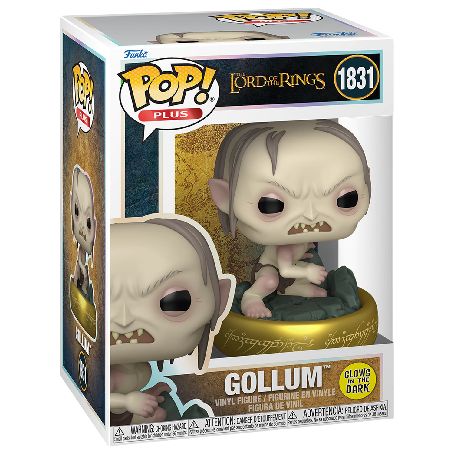 Lord of the Rings Funko POP! Plus Movies Vinyl Figurine Gollum(GW) 9 cm poza produsului