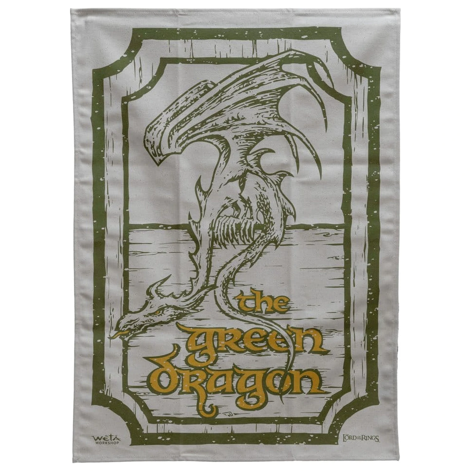 Lord of the Rings prosop de bucatarie 2-bucati Green Dragon & Prancing Pony 69 cm poza produsului