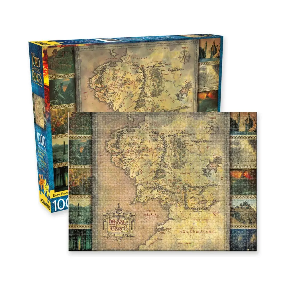 Lord of the Rings Puzzle Harta (1000 piese) poza produsului