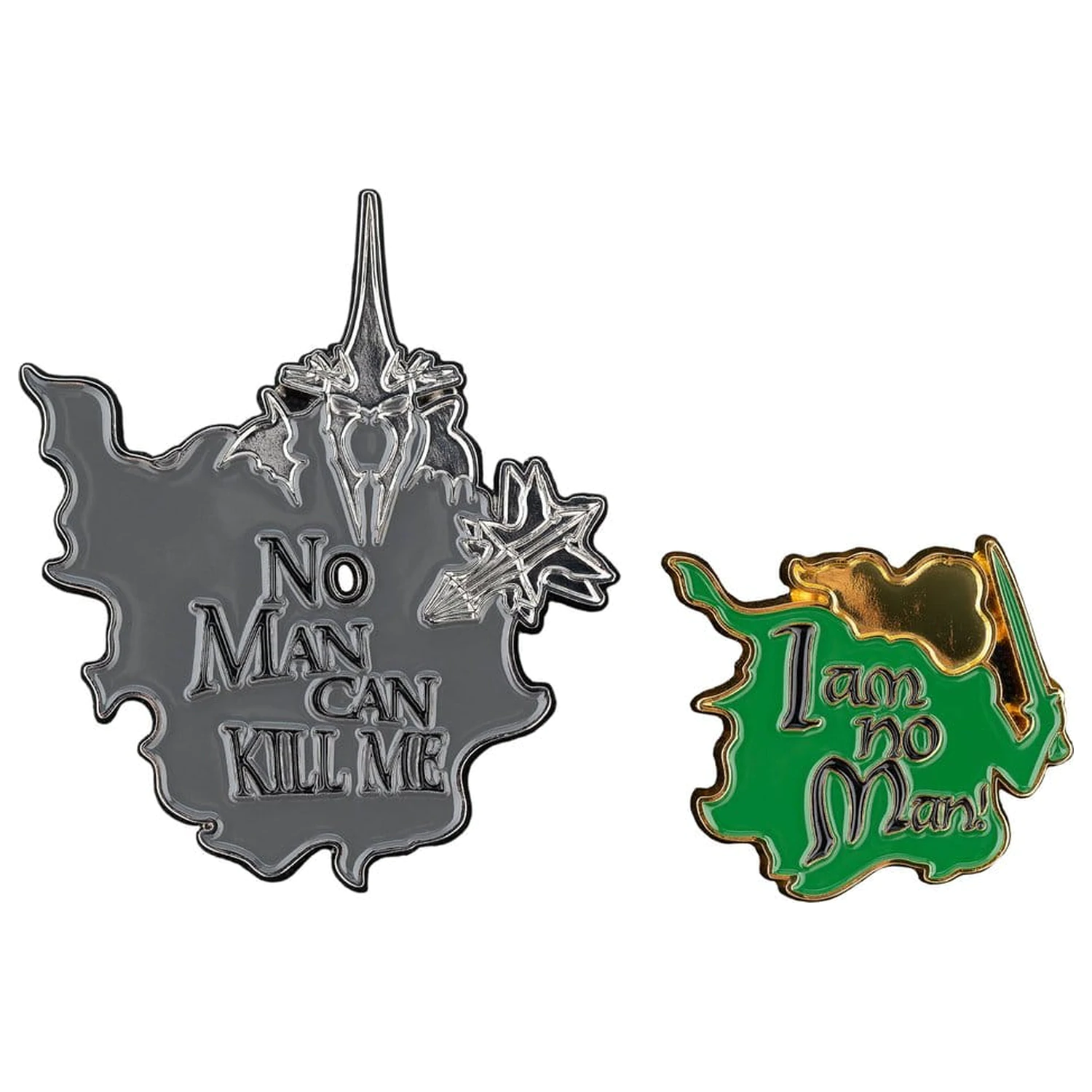 Lord of the Rings Collectors Pins 2-Pack No Man can Kill Me & I Am No Man! 7 cm poza produsului