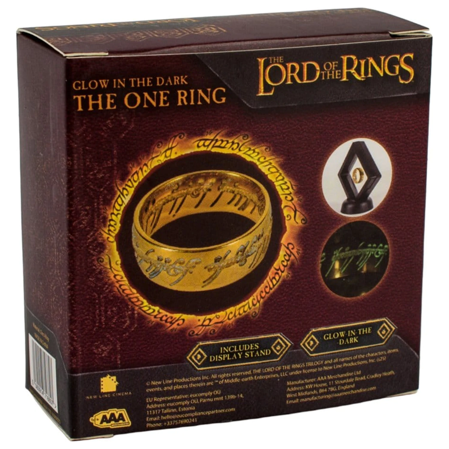 Lord of the Rings Replica One Ring Straluceste in intuneric poza produsului