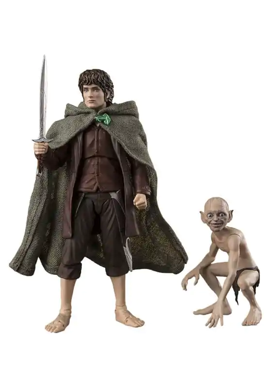 Lord of the Rings S.H. Figuarts figurine de acțiune Frodo Baggins & Gollum poza produsului