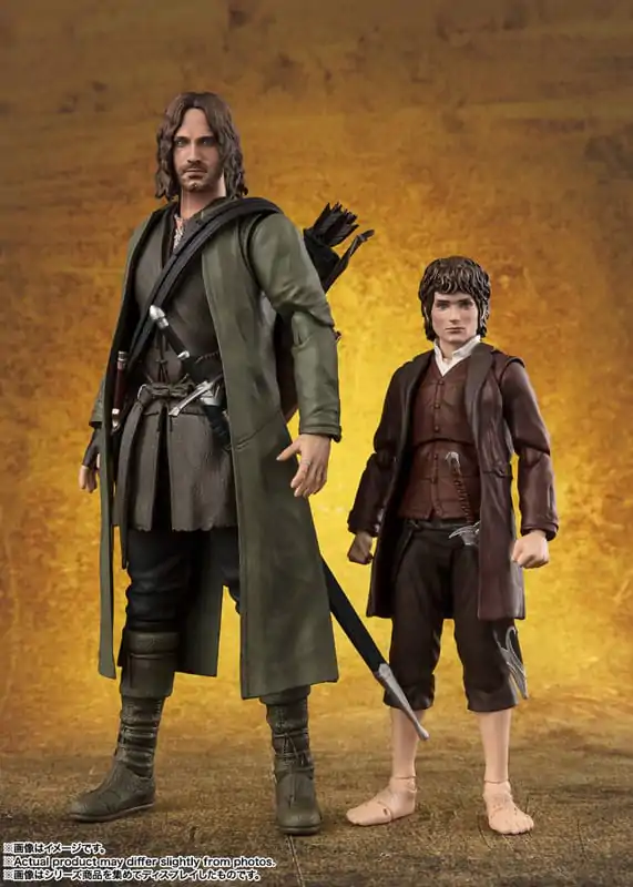 Lord of the Rings S.H. Figuarts figurine de acțiune Frodo Baggins & Gollum poza produsului