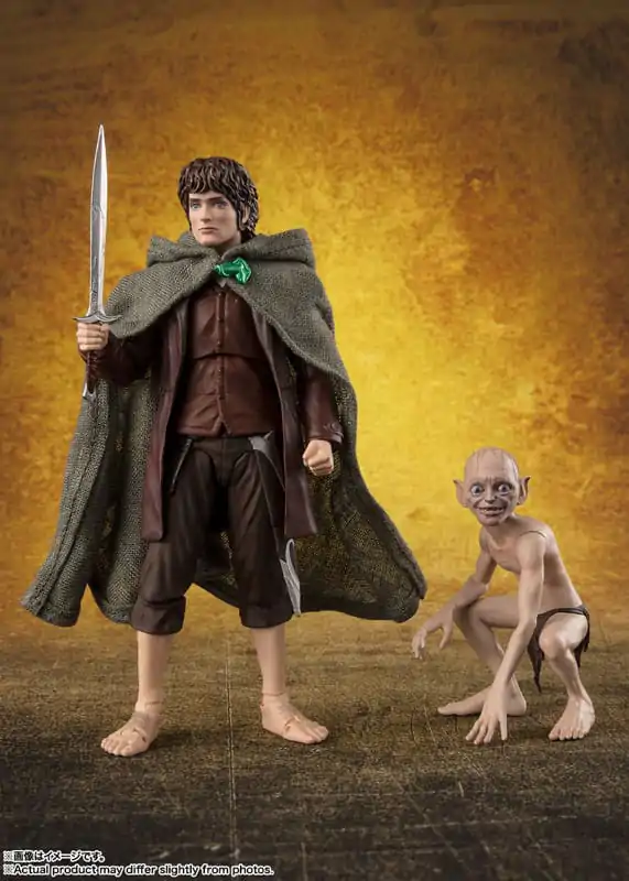 Lord of the Rings S.H. Figuarts figurine de acțiune Frodo Baggins & Gollum poza produsului