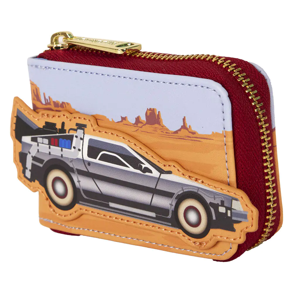 Loungefly Back to the Future 40th Anniversary Delorean Suport de carduri tip Acordeon poza produsului