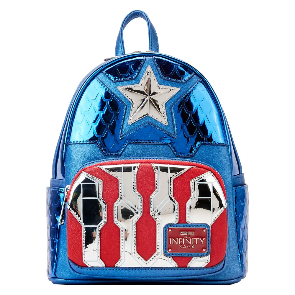 Loungefly Marvel rucsac metalic Căpitanul America 26cm poza produsului