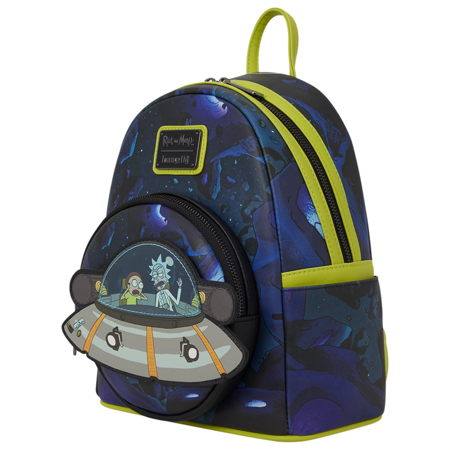 Loungefly Cartoon Network Rick and Morty Space Cruiser rucsac Loungefly 26cm poza produsului
