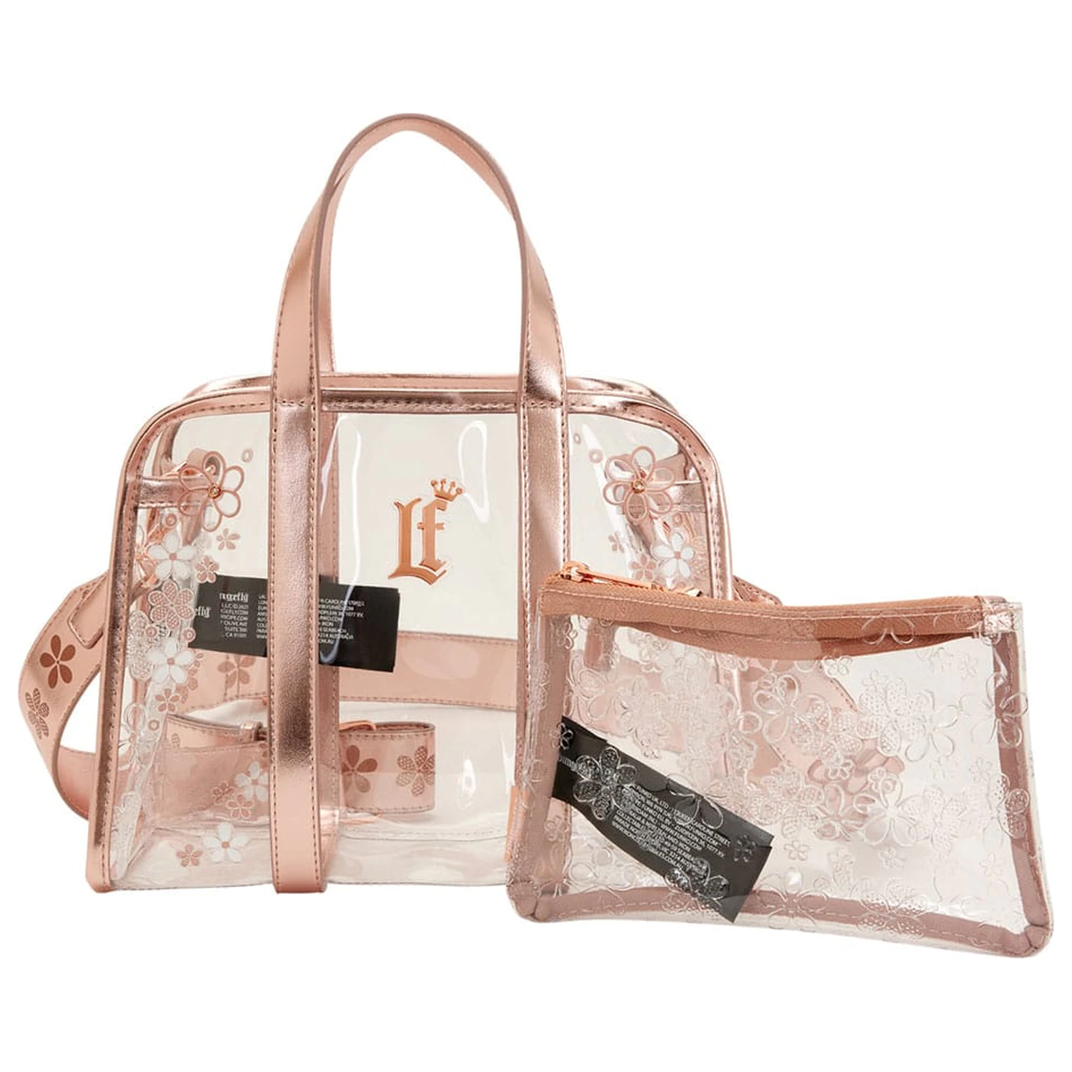 Loungefly Geanta Crossbody Clear Floral poza produsului