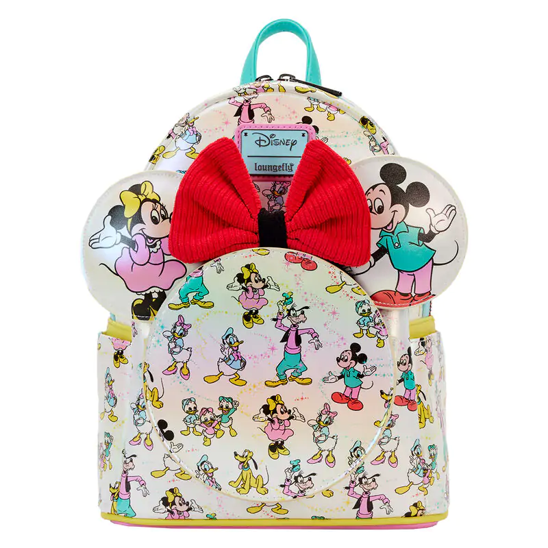 Loungefly Disney 100 Mickey & Friends rucsac clasic + bentiță pentru urechi poza produsului