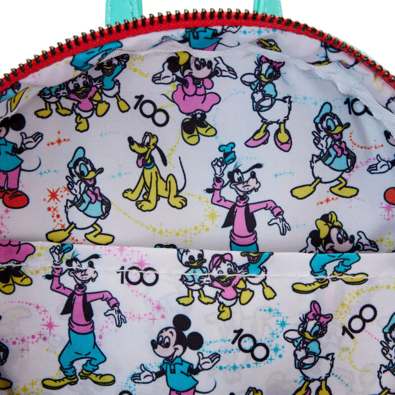 Loungefly Disney 100 Mickey & Friends rucsac clasic + bentiță pentru urechi poza produsului