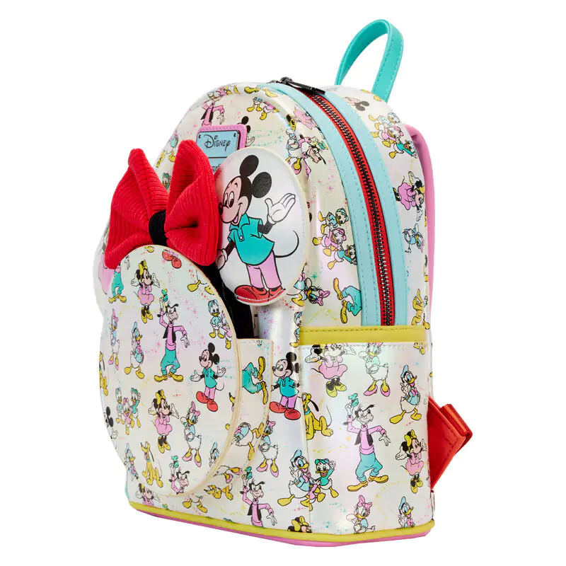 Loungefly Disney 100 Mickey & Friends rucsac clasic + bentiță pentru urechi poza produsului