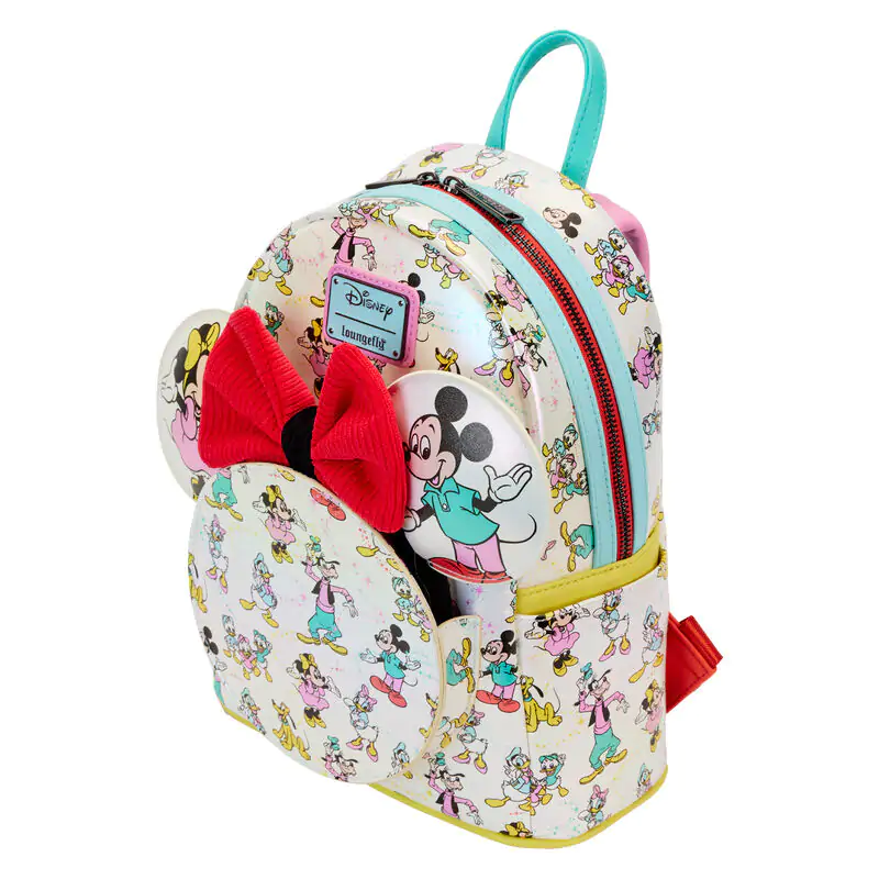 Loungefly Disney 100 Mickey & Friends rucsac clasic + bentiță pentru urechi poza produsului