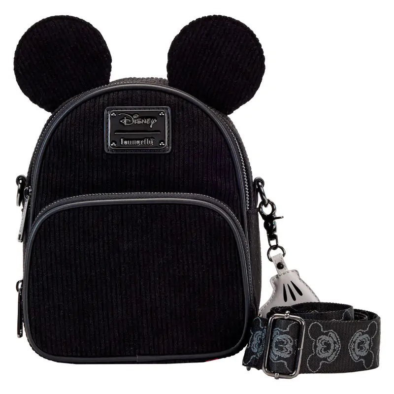 Loungefly Disney 100 Mickey Mouse Classic rucsac convertibil mini si geanta crossbody 20 cm poza produsului