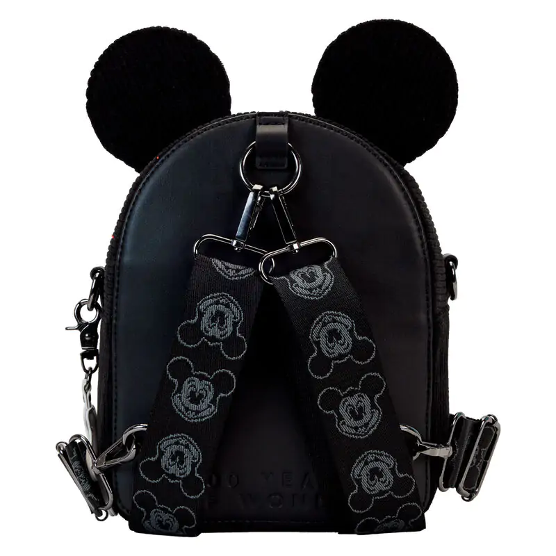 Loungefly Disney 100 Mickey Mouse Classic rucsac convertibil mini si geanta crossbody 20 cm poza produsului