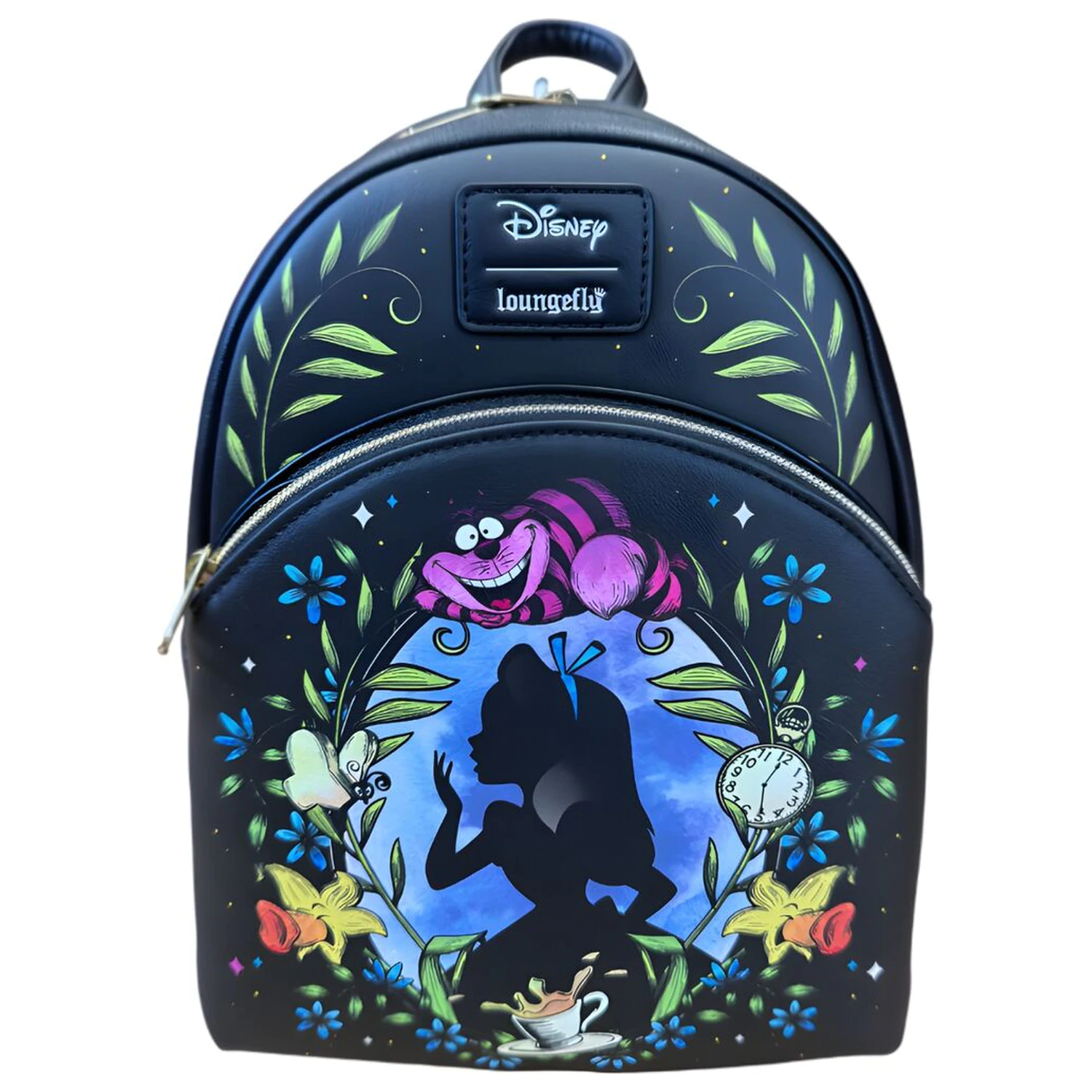 Loungefly Disney Alice In Wonderland Floral Glow Collection rucsac 26cm poza produsului