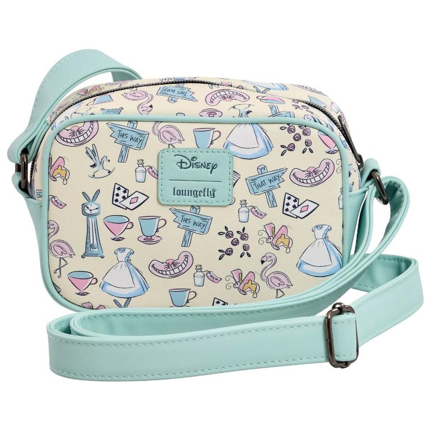Loungefly Disney Alice In Wonderland Floral Scene geantă de umăr poza produsului
