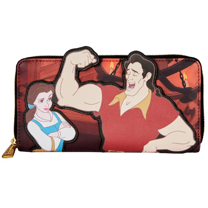 Loungefly Disney Beauty and the Beast Villains Gaston Scene portofel poza produsului