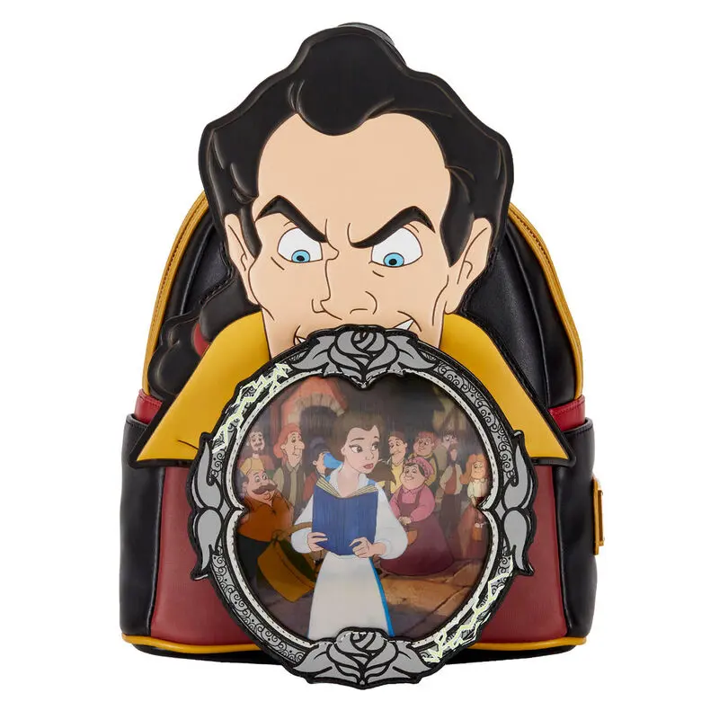 Loungefly Disney Beauty and the Beast Villains Gaston Scene rucsac 26cm poza produsului